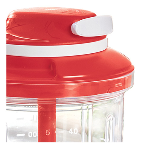 Procesador Manual De Alimentos Tupperware 1.2l Rojo