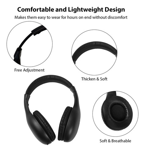 Auriculares Inalámbricos Para Tv Con Transmisor Y Decodifica