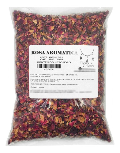 Rosa Aromatica Petalos 500 Gr Aromaterapia Comestible Rosas