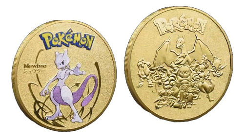 Medalla Conmemorativa Coleccionable De Pokemon Go / Mewtwo