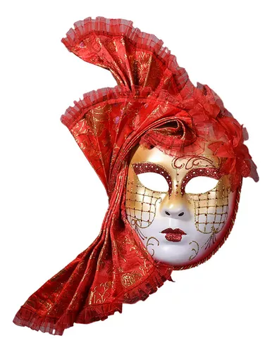 Hifot 4 Piezas Máscara Veneciana Mujer Antifaz Sexy MáScaras de