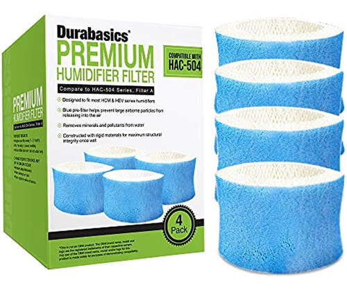 Paquete De 4 Filtros De Humidificador De Primera Calidad Dur