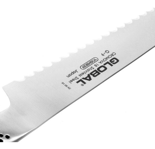 Imagen 3 de 3 de Cuchillo Sierra 22cm Global G-9 Japones Vlc