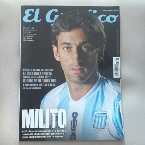 Revista El Grafico Milito Enero 2015 N°4453 