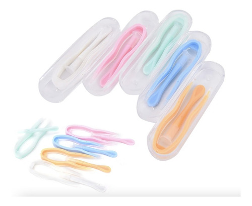 Imagen 3 de 7 de Estuche Kit Con Pinza Y Aplicador Para Lentes De Contacto