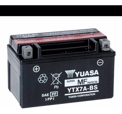 Bateria De Moto Cuatri Yuasa Ytx7a-bs Zanela Rx Cuatri Y Mas
