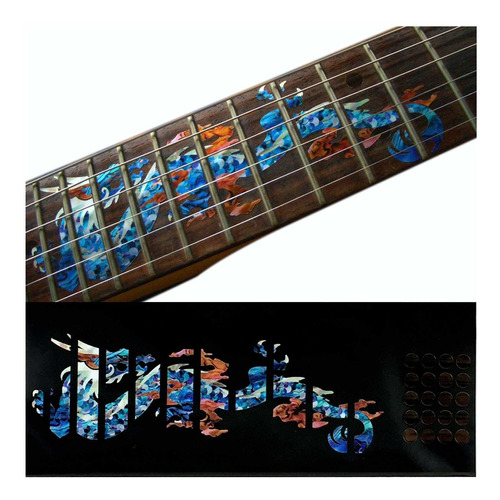 Fretboard Marador Inlay Sticker Calcomania Para Guitarra