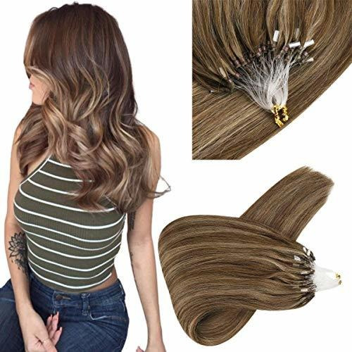 Sunny Micro Loop Extensiones De Cabello Remy Straight M...