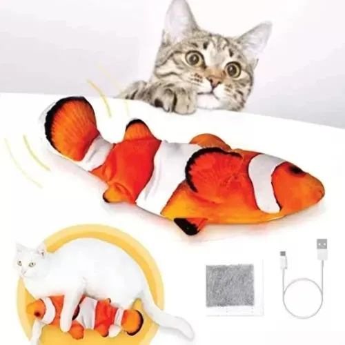 Pez Juguete Para Gato Electronico Pescado Pez Robotico Nemo