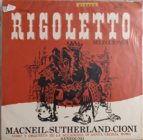 Vinilo De Rigoletto De Verdi-piave (xx599