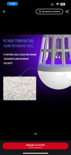 Foco Lámpara Led Repelente Para Mosquitos