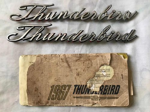 Emblemas Y Manual De Usuario Ford Thunderbird 1967