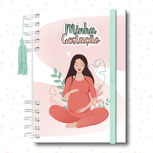 Planner Da Gestante Diário Minha Gestação Caderno Gestação Cor Modelo 2