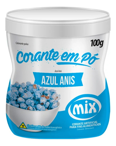 X2 Colorantes En Polvo Azul Anís 100g Mix Repostería