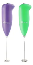 Comprar Kit 2 Mini Batidoras Eléctrica A Pila Morado Y Verde