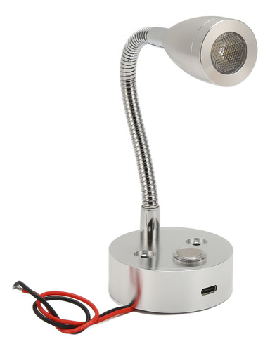 Cabecera Led Para Lectura Rv, Usb Tipo C, 3 Temperaturas De