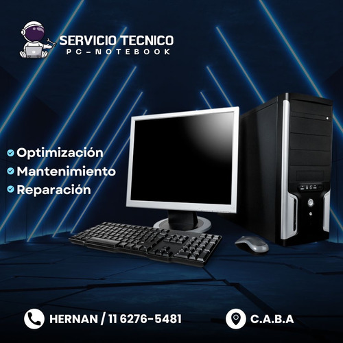 Service Pc Notebook Ssd Backups Formateo