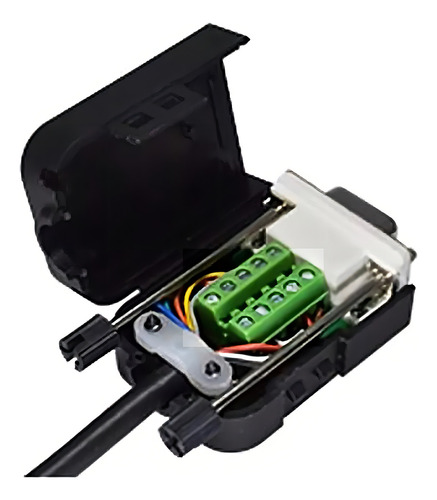 Cgq Adaptador Macho Db9 Rs232 Serial Para Terminal Conector 1 Piezas