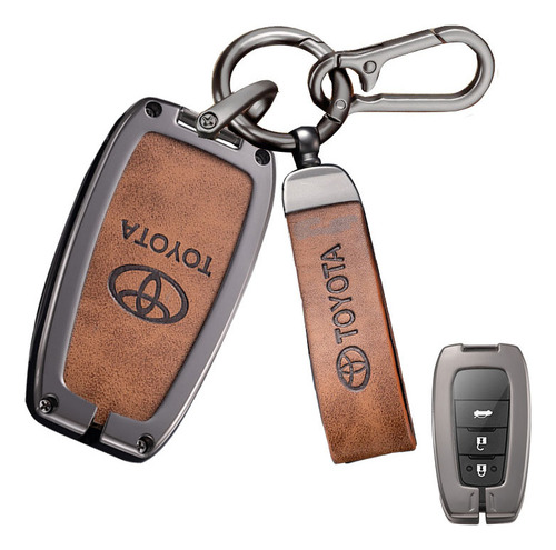 Ys Apply To Capa De Chave Cromada Premium Para Toyota Rav4