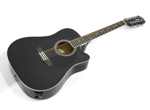 Norte Rag41c12eqbk Guitarra Docerola Electroacustica Neg Msi