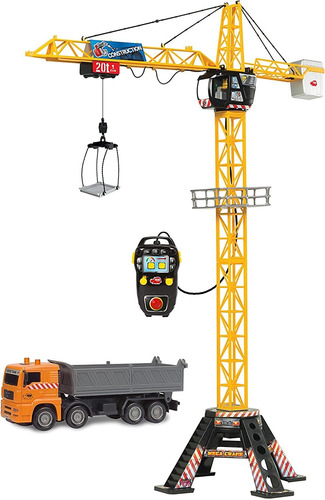 Vehículo Y Set De Juego Dickie Toys 48 Mega Crane And Truck