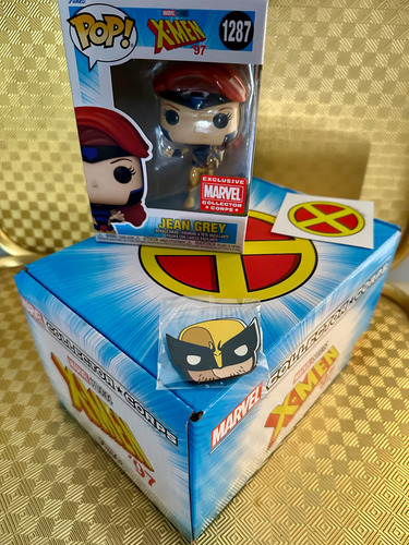 Lote Funko Pop X-men Jean Gray Pin Sticker Caja X-men 97 (Usado)