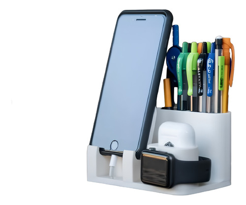 Suporte Apoio Dock Para iPhone E Apple Watch De Mesa - 3d