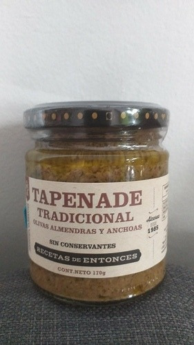 Tapenade Tradicional Olivas Almendras Y Anchoas 