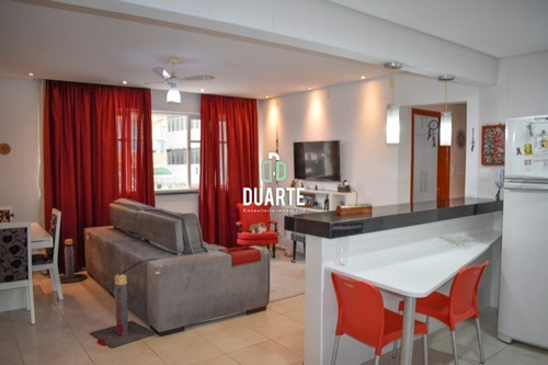 Imagem 2 de 21 de Vendo Excelente Apartamento Reformado No Gonzaga, 2 Quartos, 2 Banheiros, Santos, 104m2 Úteis - Ap04060 - 69683949