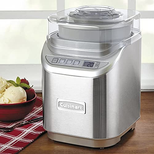Máquina Para Hacer Helados Cuisinart, Acero Inoxidable, 2 Li