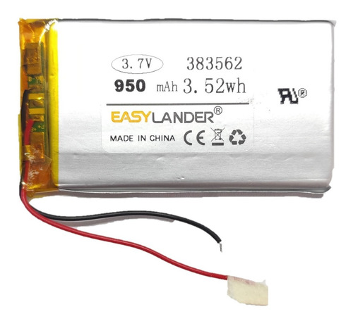 Imagen 1 de 2 de Bateria 3.7v 950mah 383562