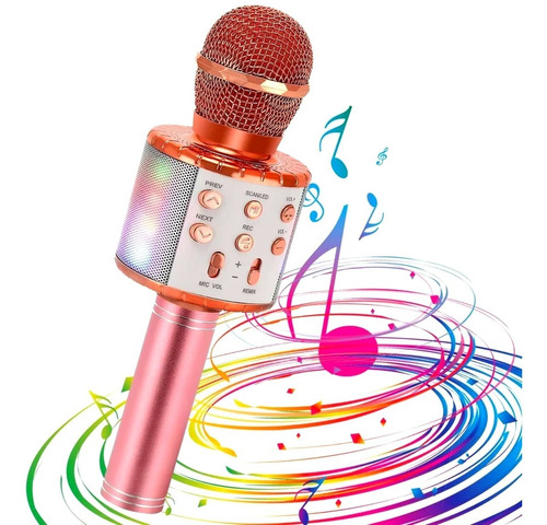 Microfono Karaoke Bluetooth Parlante Efectos De Voz Niños