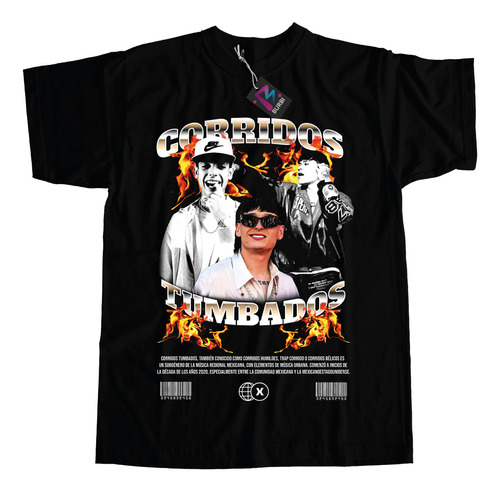 Remera De Algodon Corridos Tumbados Peso Pluma Premium