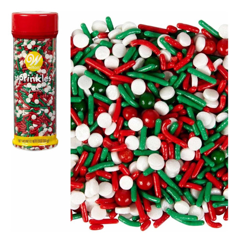 Sprinkles Mix Navidad Mostacillas Mezclas Colores Wilton