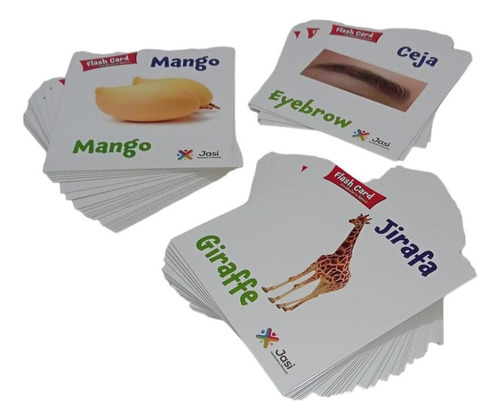 Flash Cards Didácticas, Vocabulario Ingles/españo 90 Tarjeta