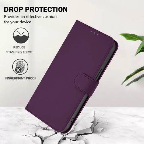 Funda Para Motorola Edge 50 Fusion-kickstand, Ranuras Tipo Cartera, A Prueba De Golpes, Piel Mate, Cartera De Piel