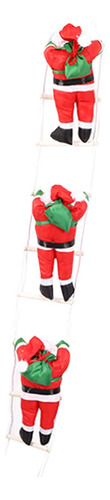 Adorno Colgante De Papá Noel Trepando 25cm Tres Papá Noel