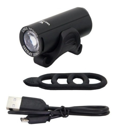 Imagen 1 de 4 de Linterna Luz Led Bicicleta Usb 350 Lumens Van Halen003