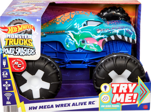 Camión Monster Trucks Rc Hot Wheels Mega-wrex 115 Grande Color Personaje