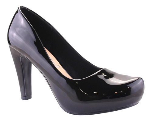 Zapato Chalada Mujer Fashion-81 Negro Plataforma