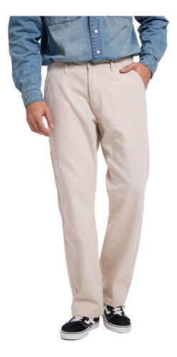 Jeans Hombre Recto Carpintero Beige Fashion's Park