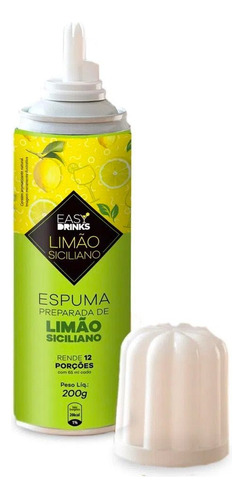 Espuma Preparada para Drink Limão Siciliano Easy Drinks 200g