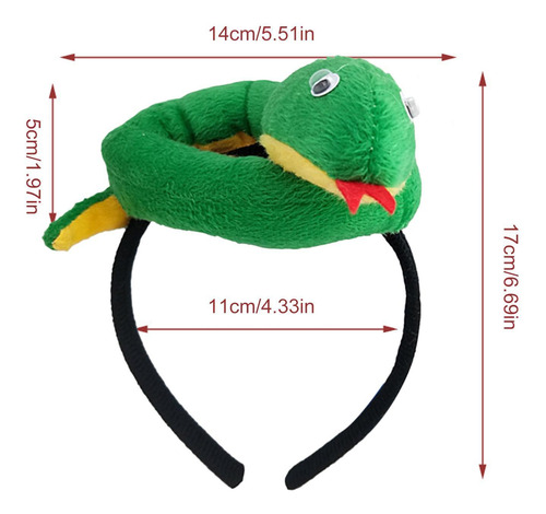 Diadema De Animales De Peluche Diadema De Serpiente De Felpa