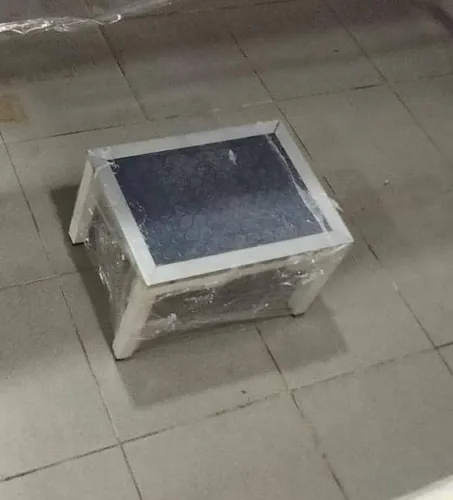 Escabel De Aliminio Y Madera