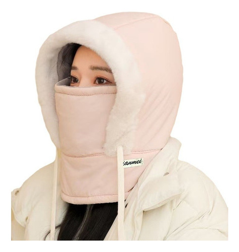 Gorro Máscara Cuello Felpa Y Engrosados A Prueba De Viento