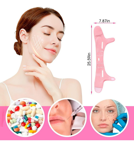 Vendajes Para Dormir Lifting Facial Y Rostro Reafirmante
