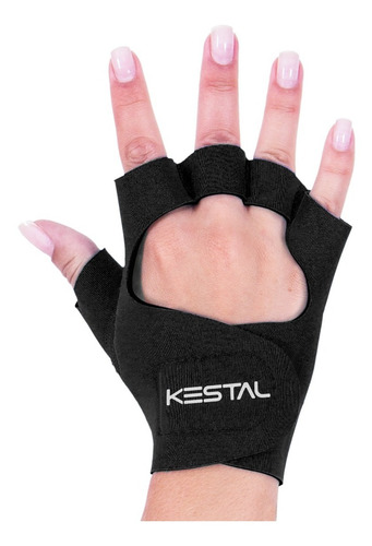 Luvas Musculação Preta - Kestal