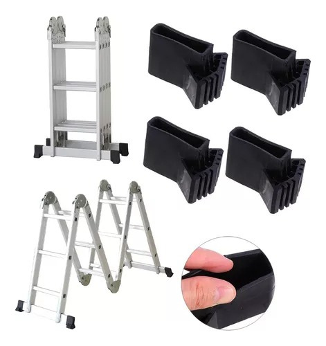 4 Unidades Útiles Plegables Escalera Pies Protectores Cubre