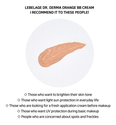 Crema Bb Base De Maquillaje Coreana_ Dr Derma Naranja Spf50+