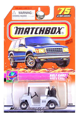 Matchbox 1999 En El Tour #75 De 100 Carrito De Golf